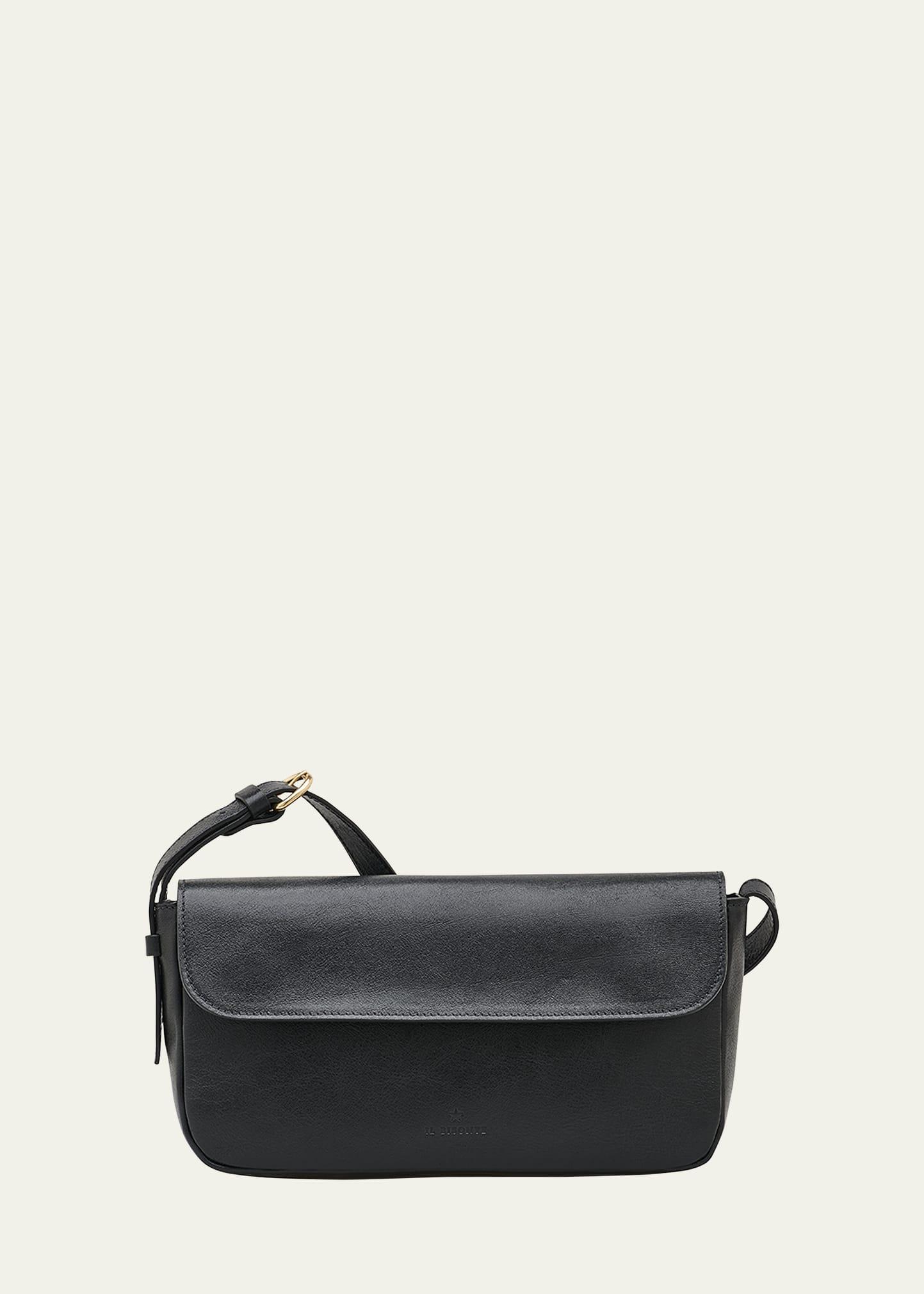 studio flap leather shoulder bag
