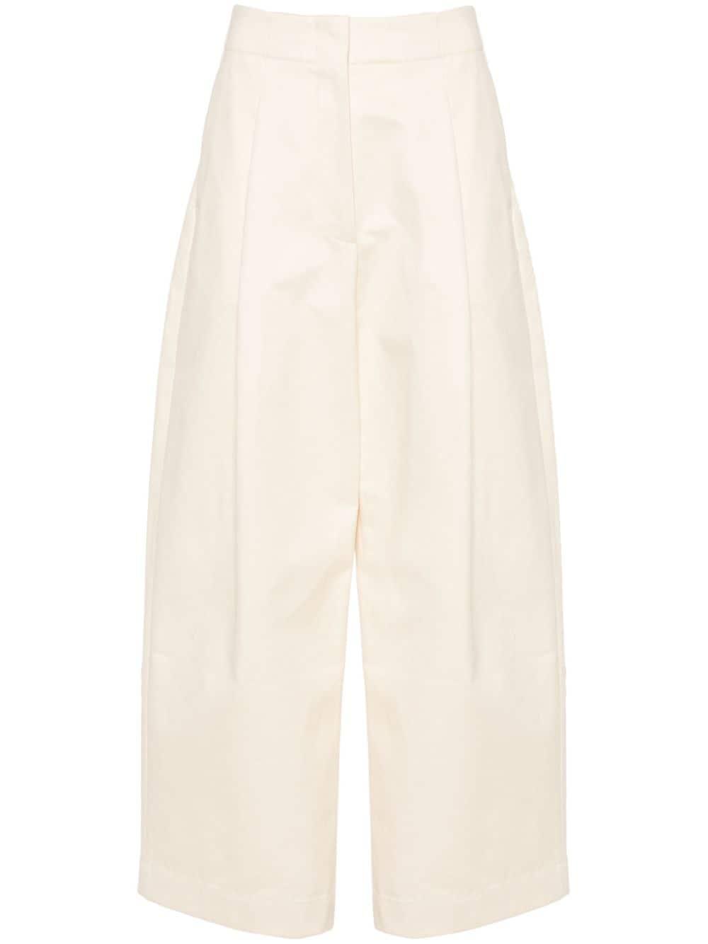 studio nicholson cotton wide-leg trousers