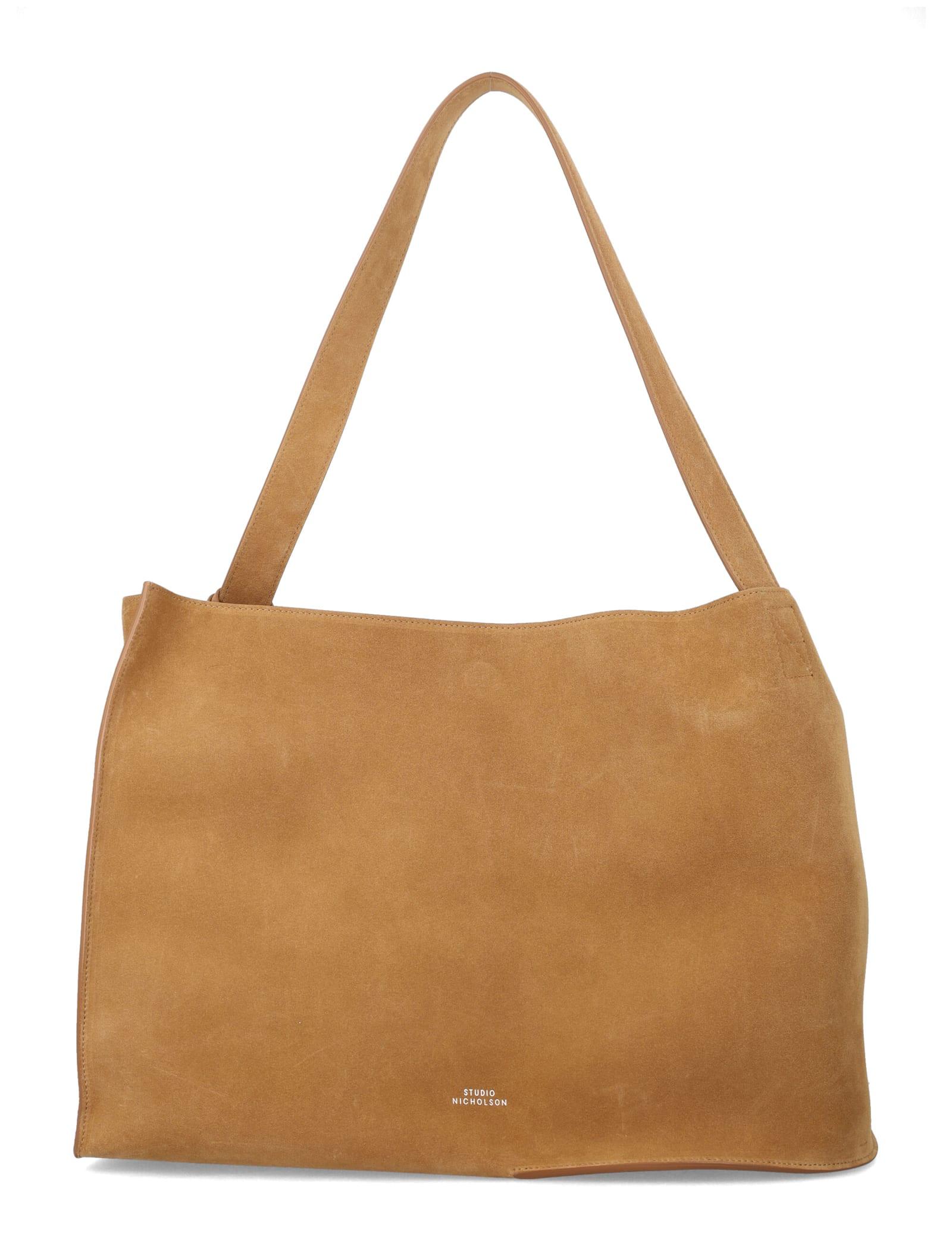 studio nicholson doublet suede tote