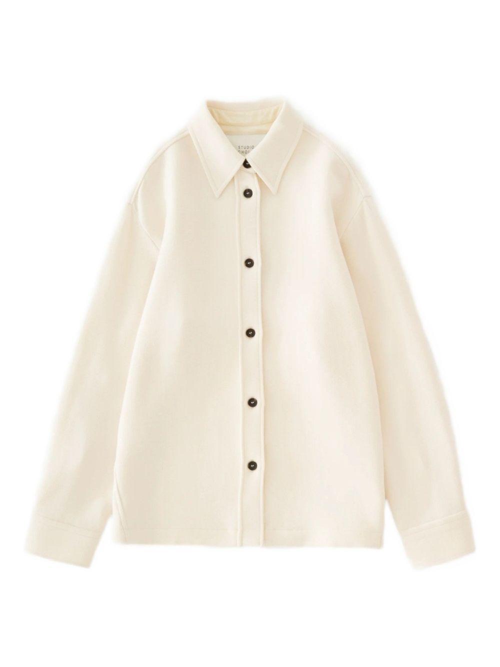studio nicholson shirts white virgin wool - women
