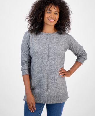 style co womens luxsoft seam front sweater tunic macys exclusive