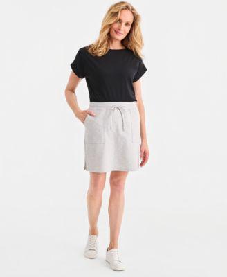 style co womens pull on knit skort macys exclusive