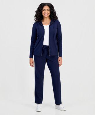 style co womens zip front hooded sweatshirt pp 4x created for macys