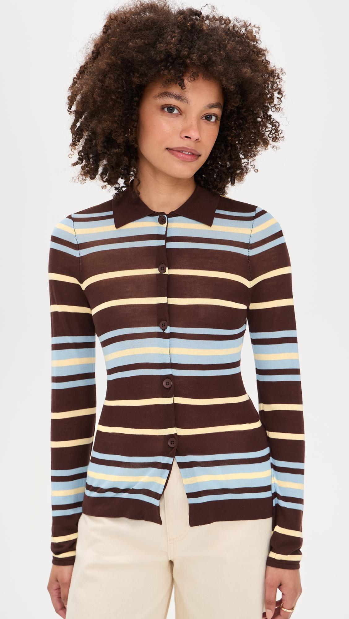 sue-ellen sheet knitted shirt