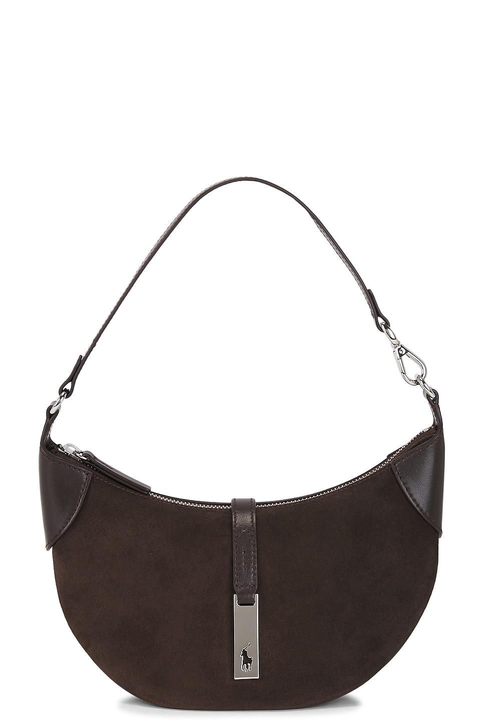 suede & leather mini shoulder bag