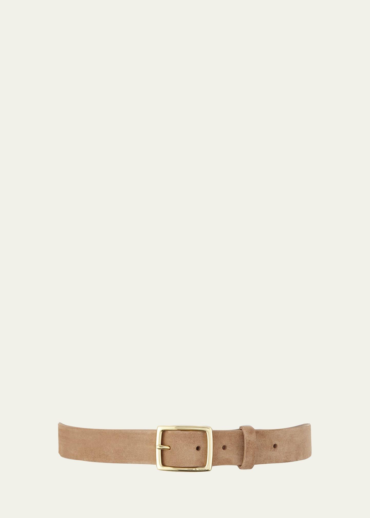 suede boyfriend belt, camel