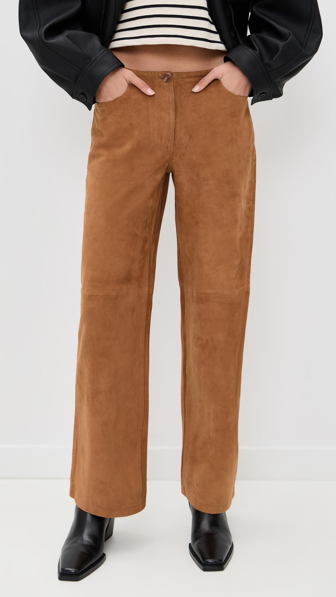 suede jenny pants