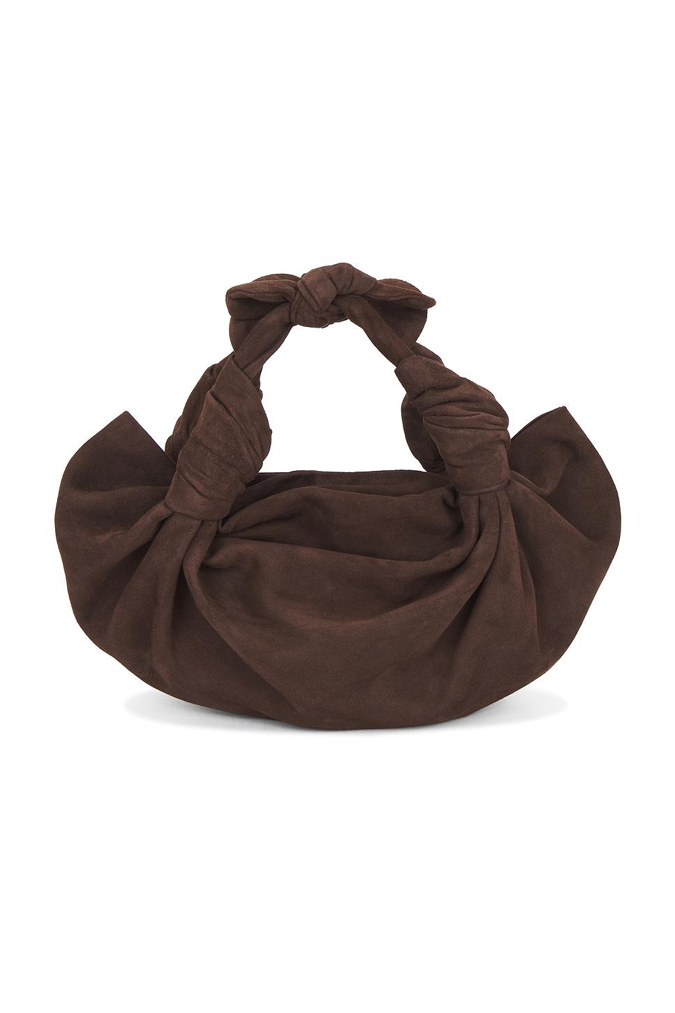 suede knot bag