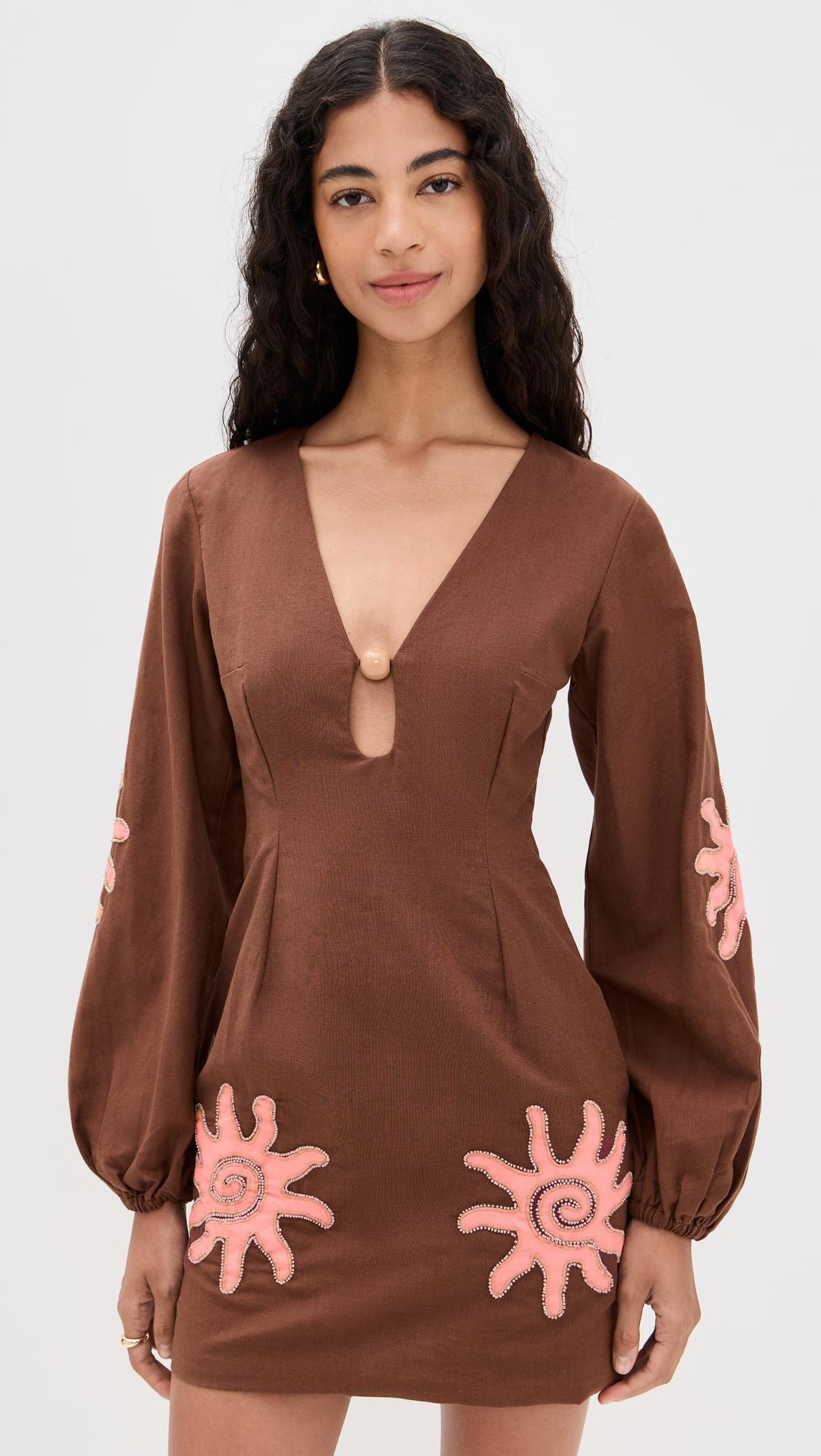 sueno long sleeve mini dress