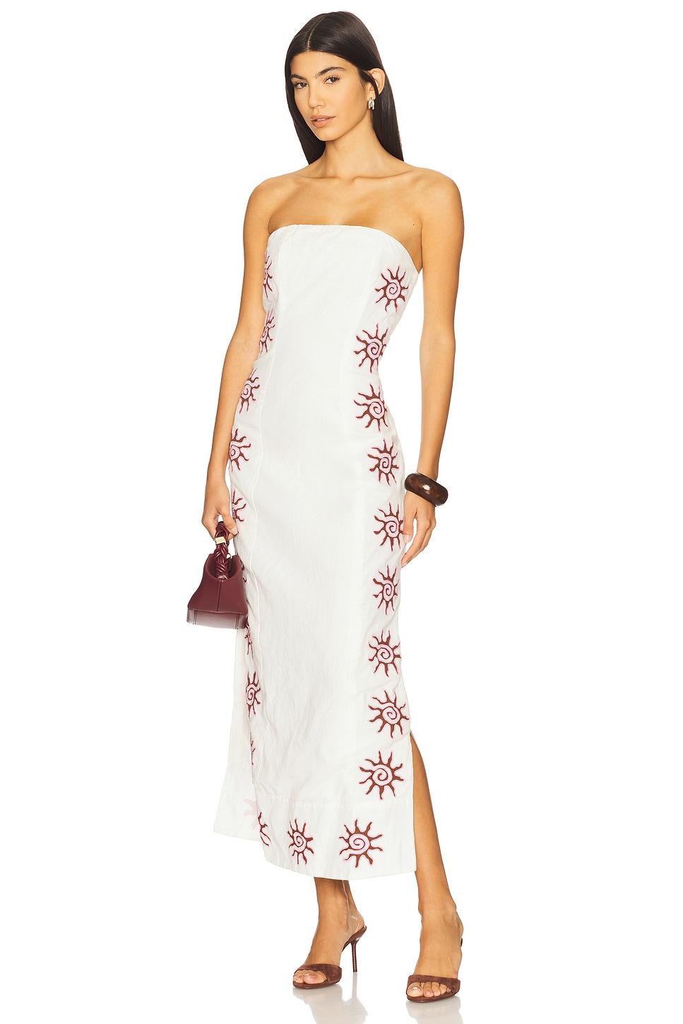 sueno strapless maxi dress
