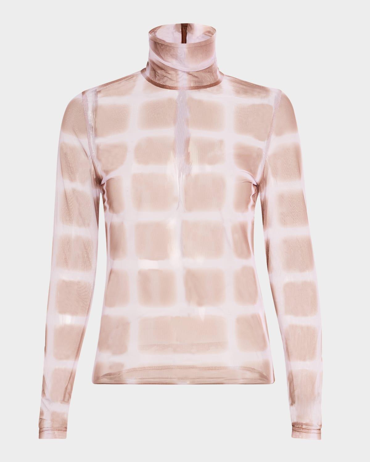sulley plaid turtleneck top
