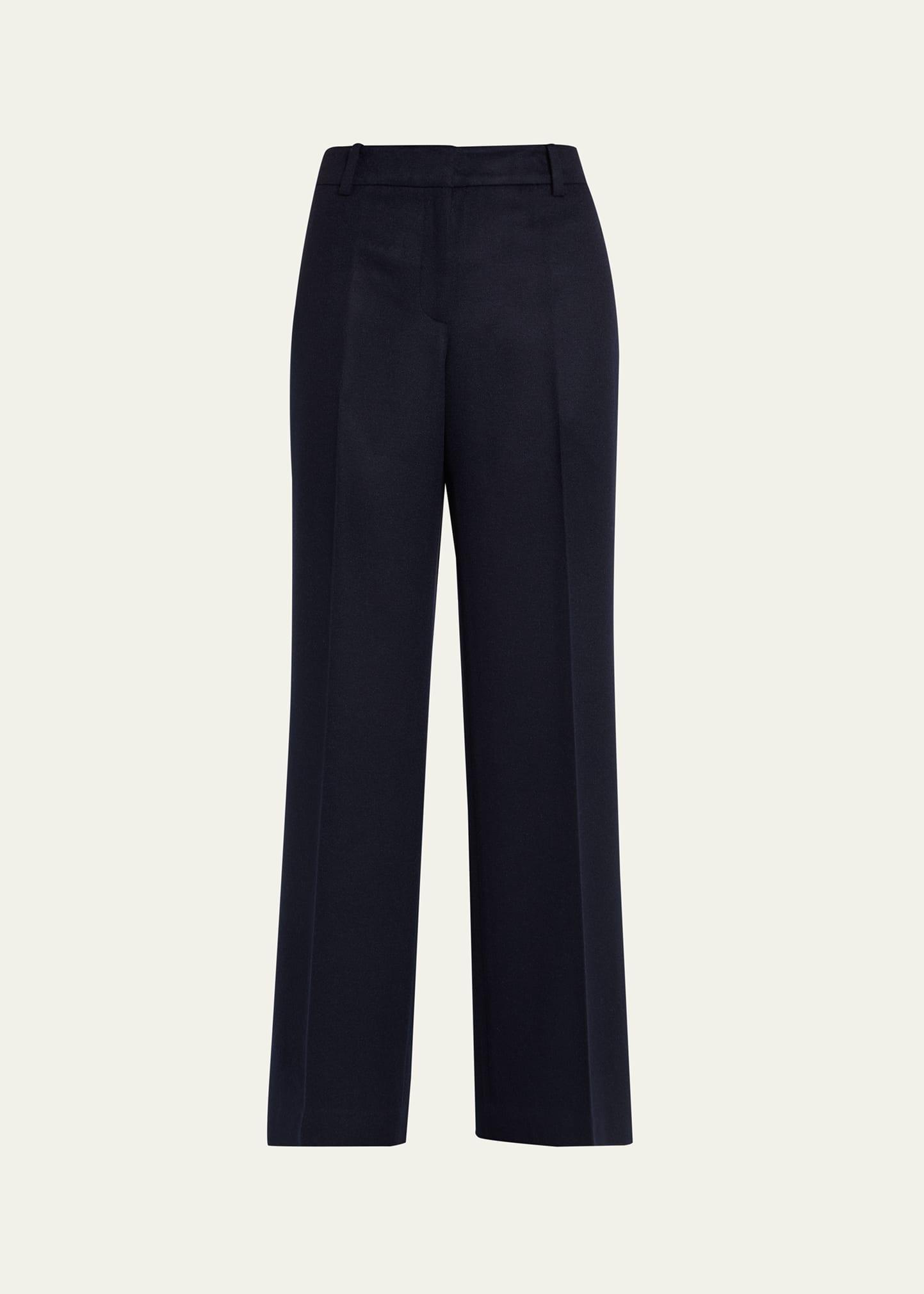sullivan straight-leg camel hair pants