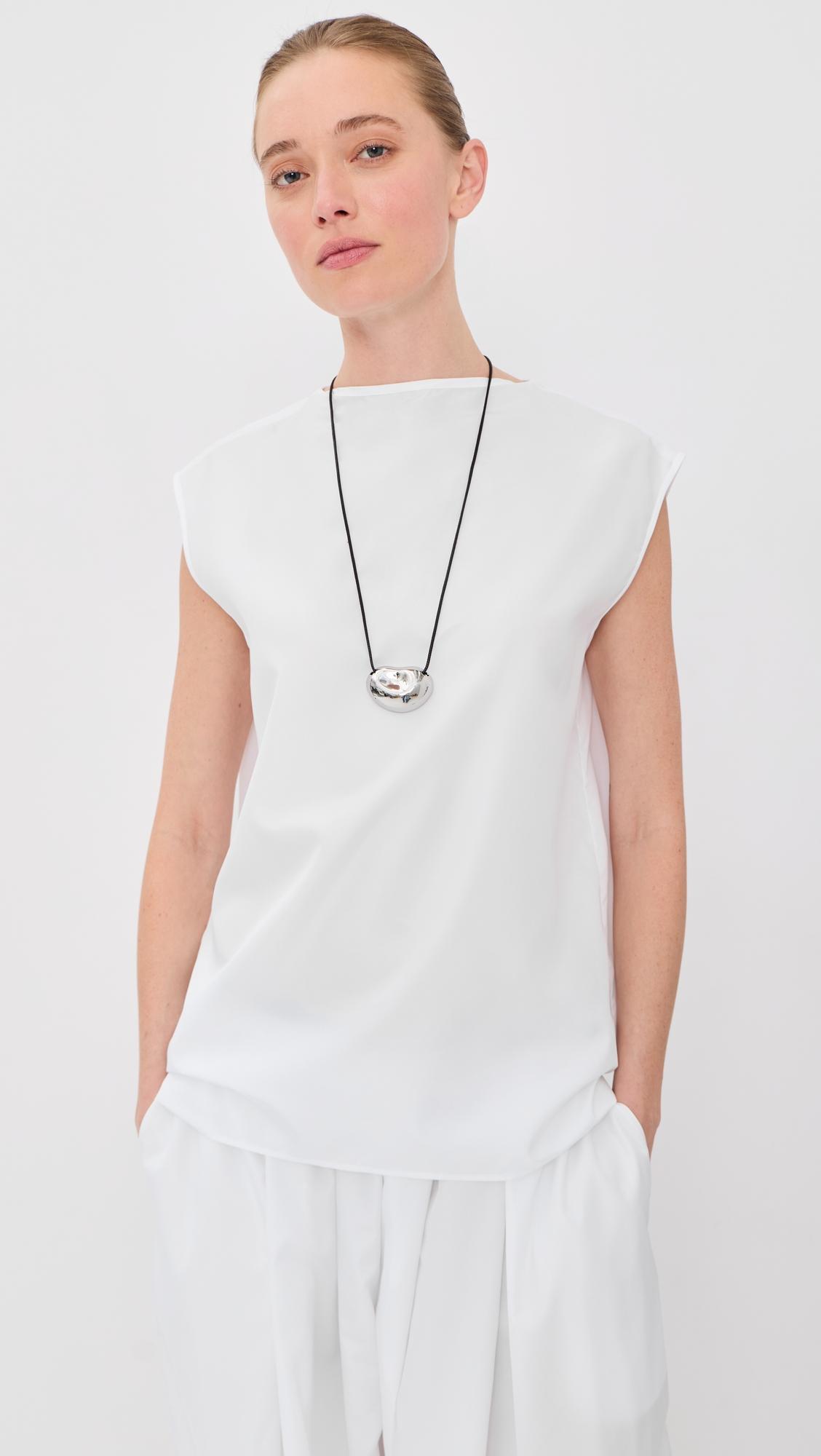 summer nylon sleeveless cocoon top