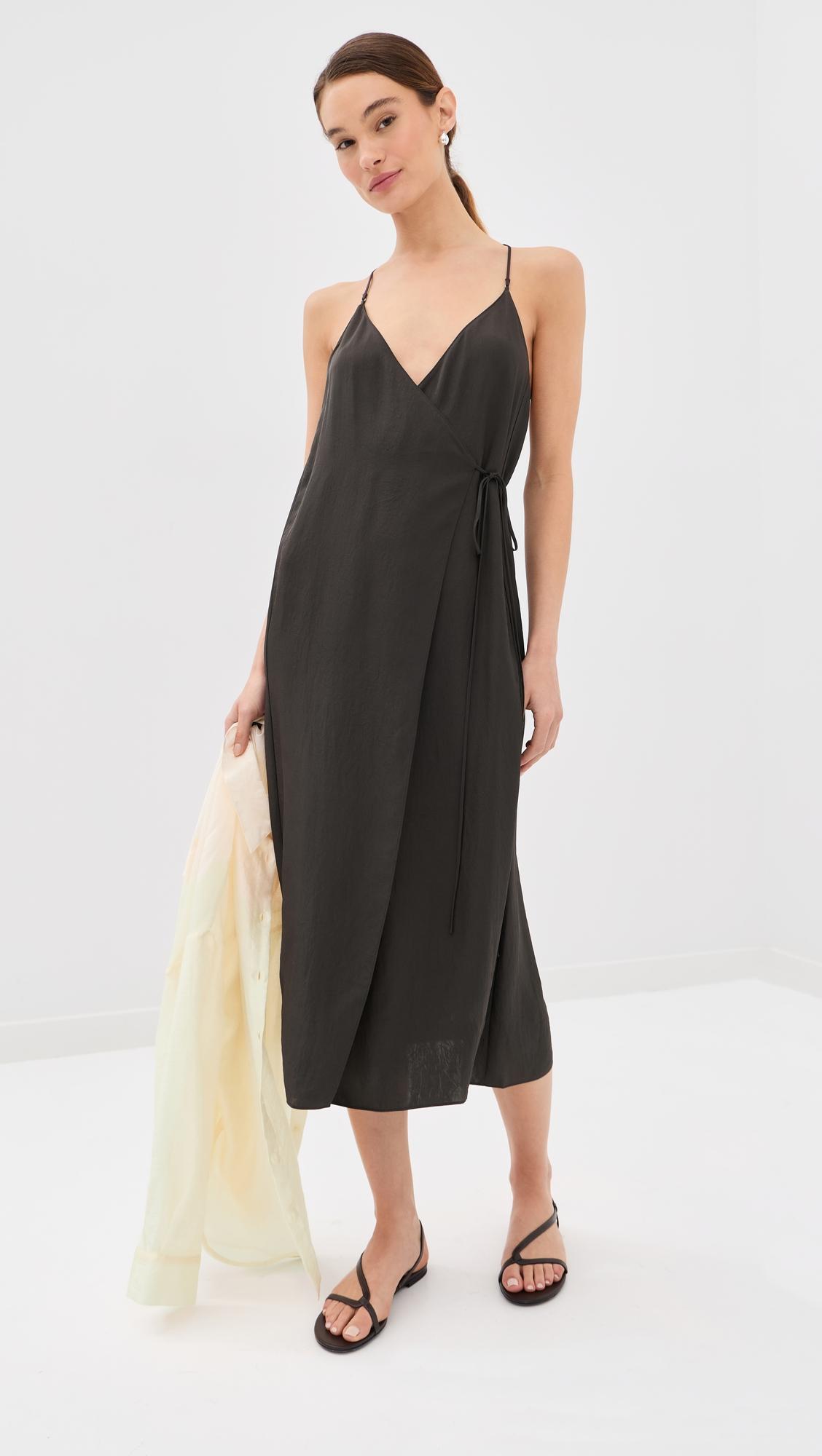 summer slip wrap dress