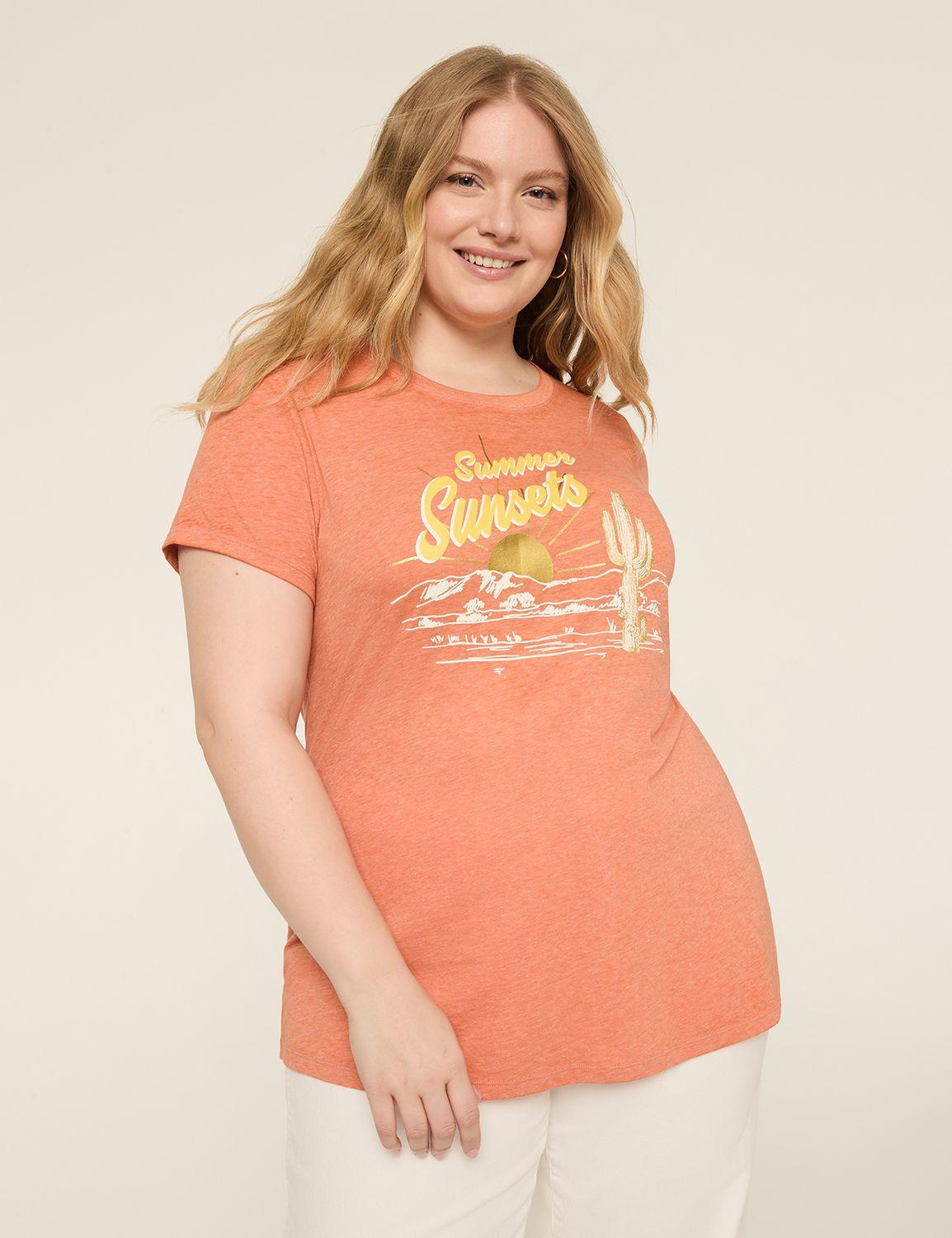 summer sunset graphic tee