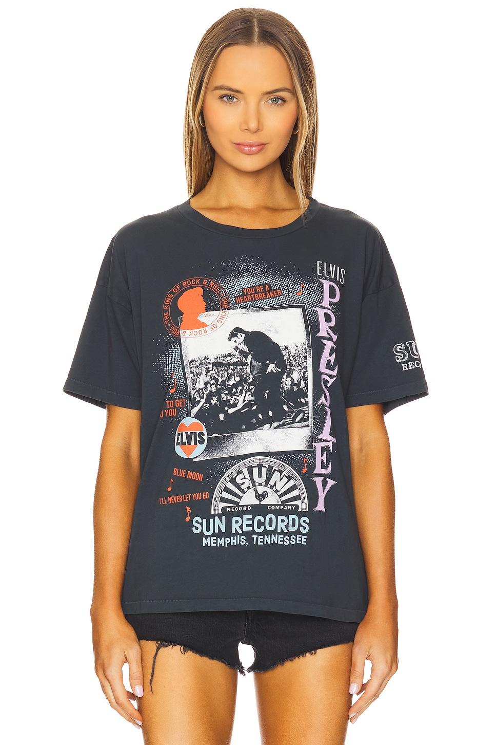 sun records x elvis polaroid collage merch tee