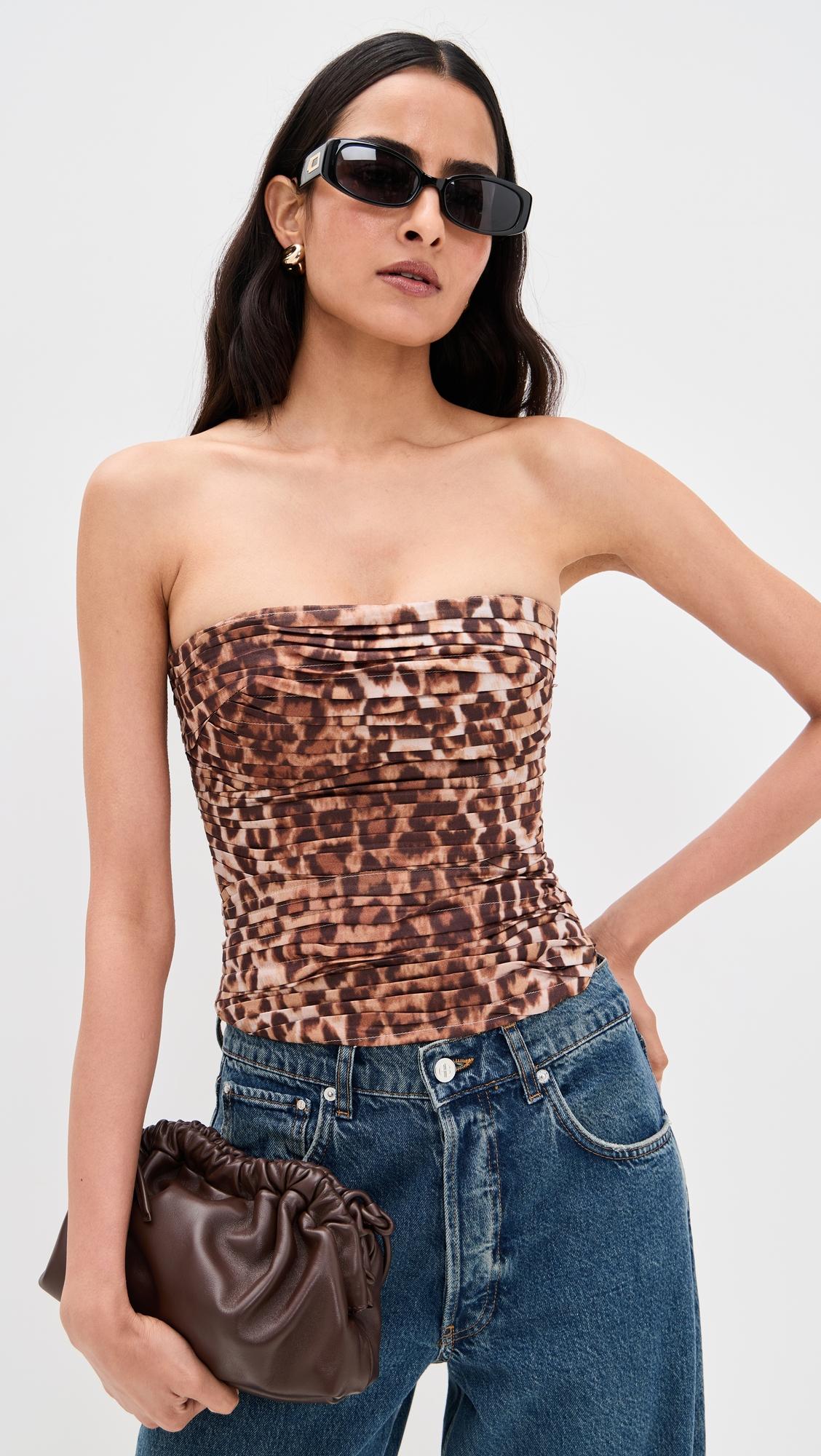 sunbeam ruched bustier