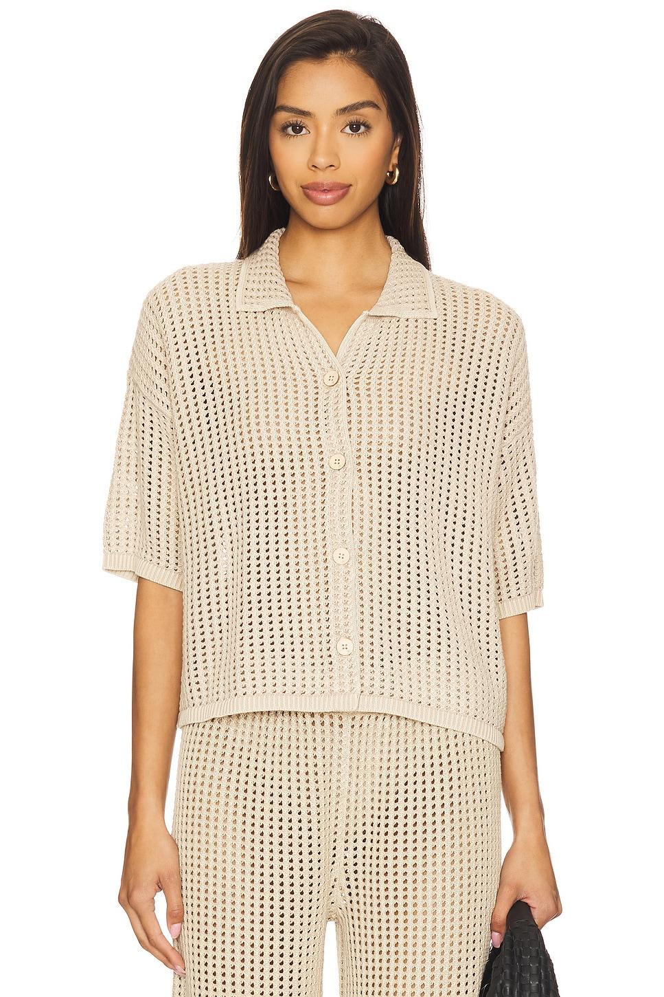 sunbleached buttoned short sleeve