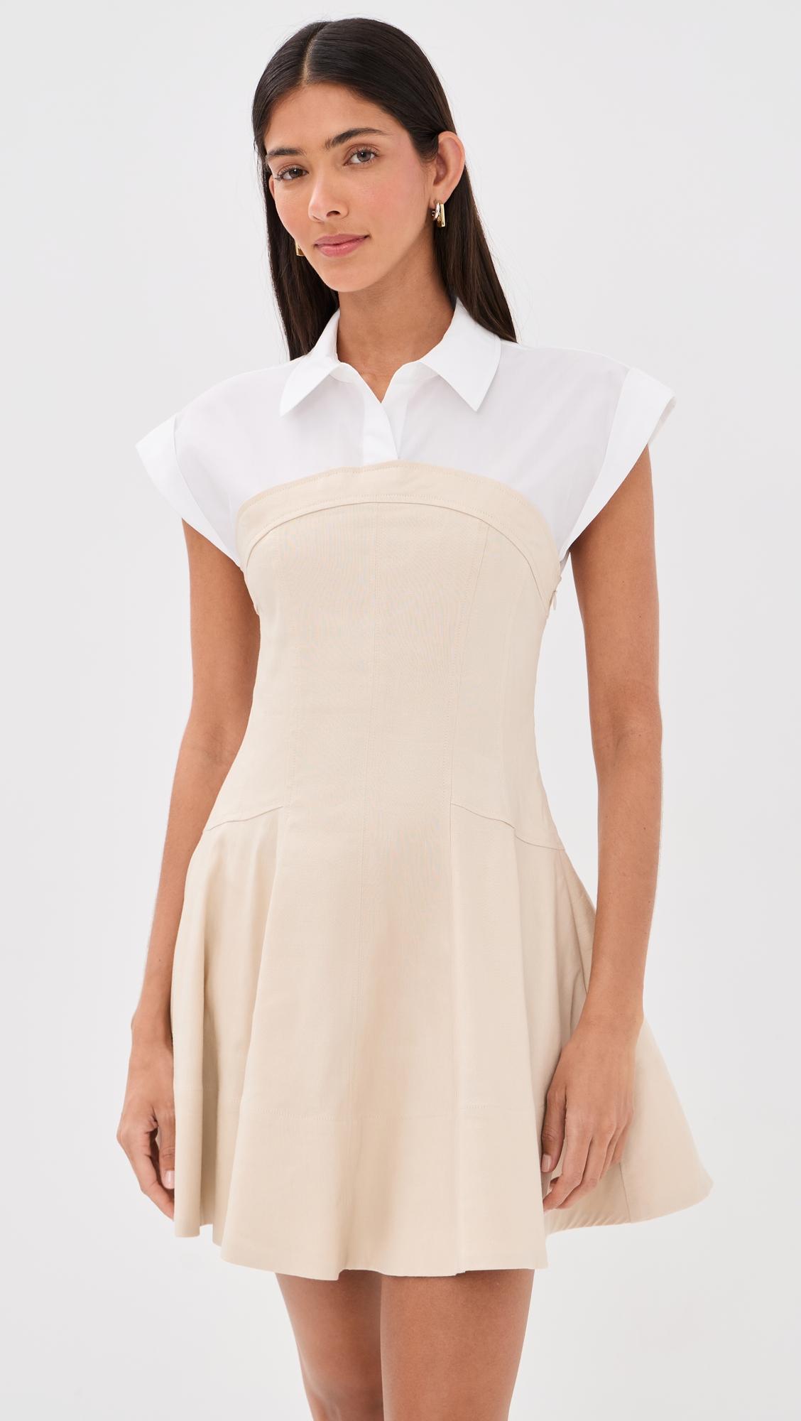 sundae linen blend mini dress