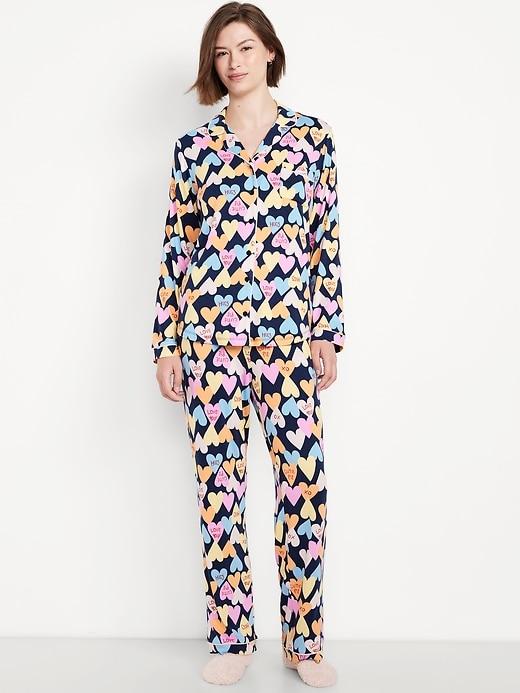 sunday sleep knit jersey pant set