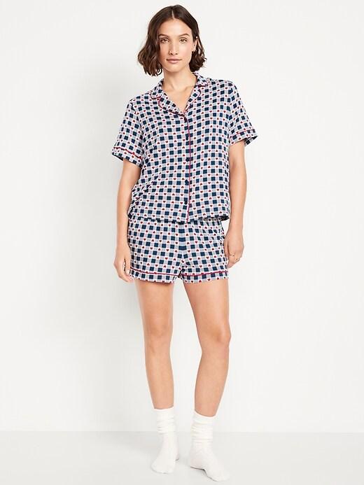 sunday sleep knit jersey short set