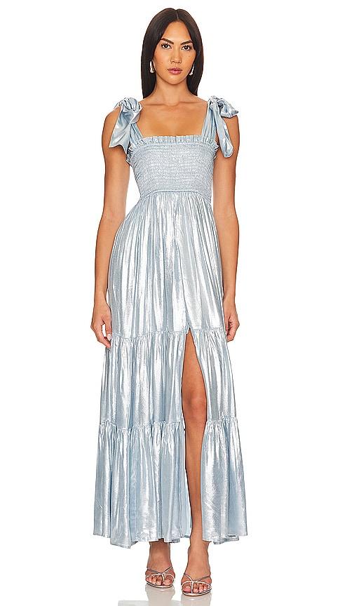 sundress jade maxi dress in baby blue.
