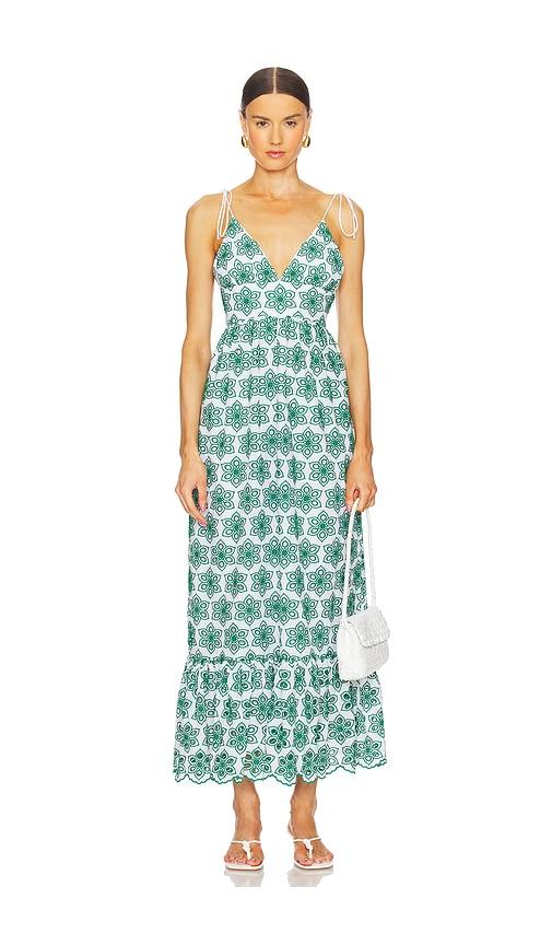 sundress louve dress in green.