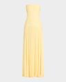 sunniva strapless drop-waist dress
