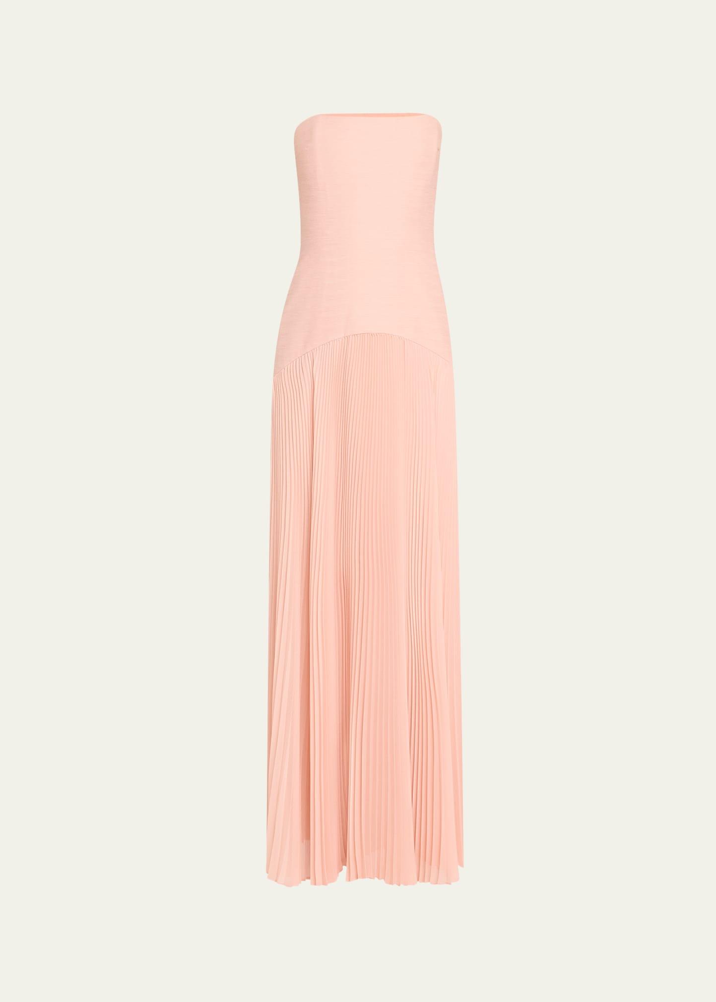 sunniva strapless drop-waist dress