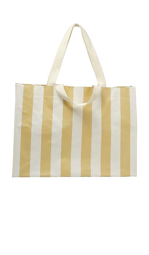 sunnylife carryall beach bag in yellow.