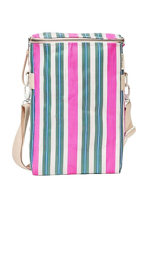 sunnylife recycled nylon drinks cooler bag in sage.
