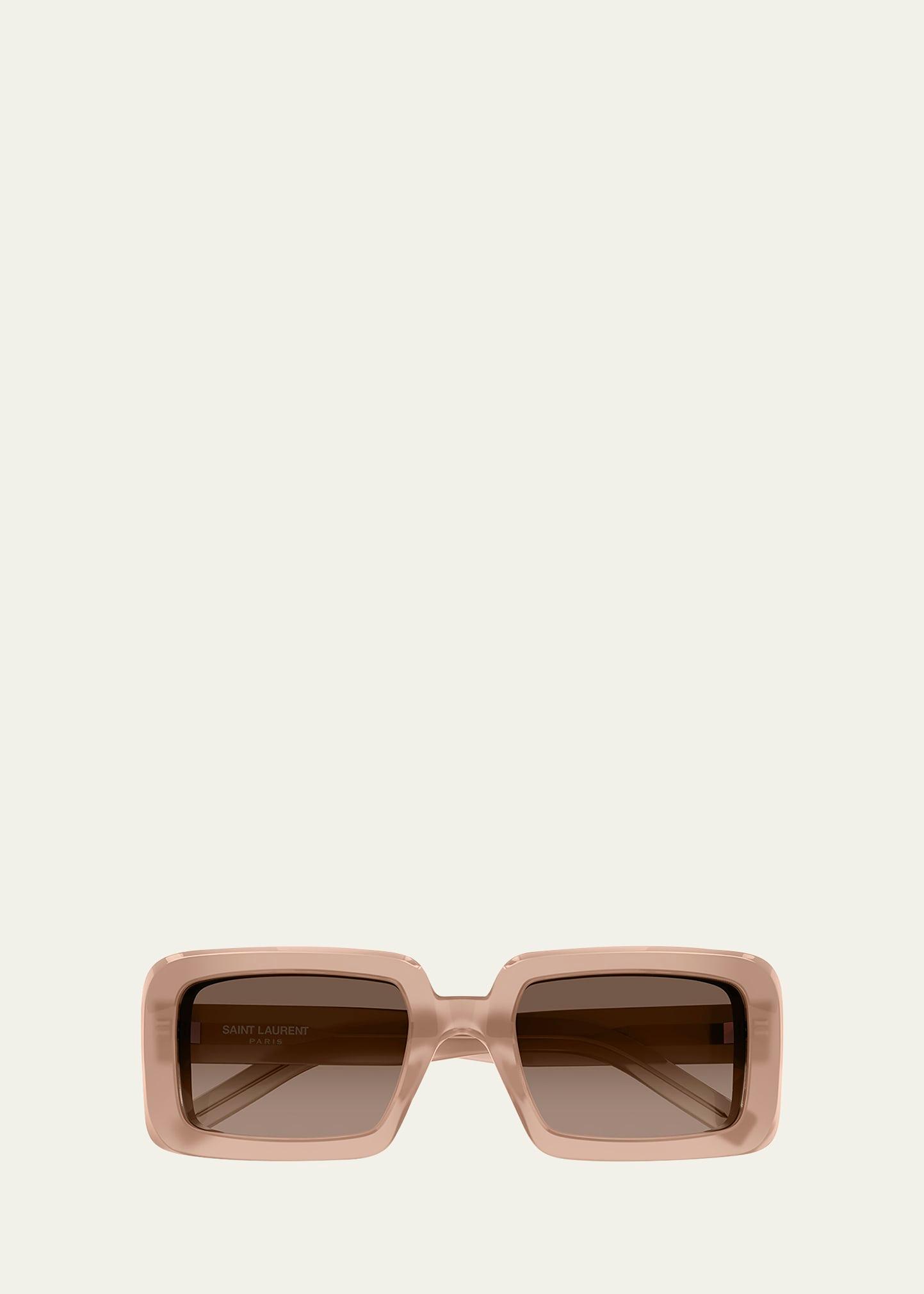 sunrise thick rectangle acetate sunglasses