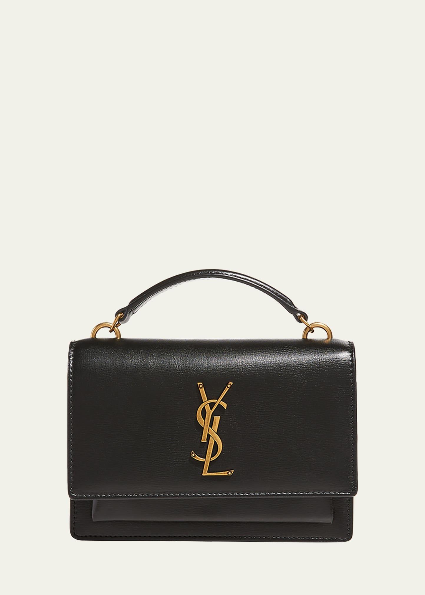 sunset medium ysl top-handle crossbody bag with chain