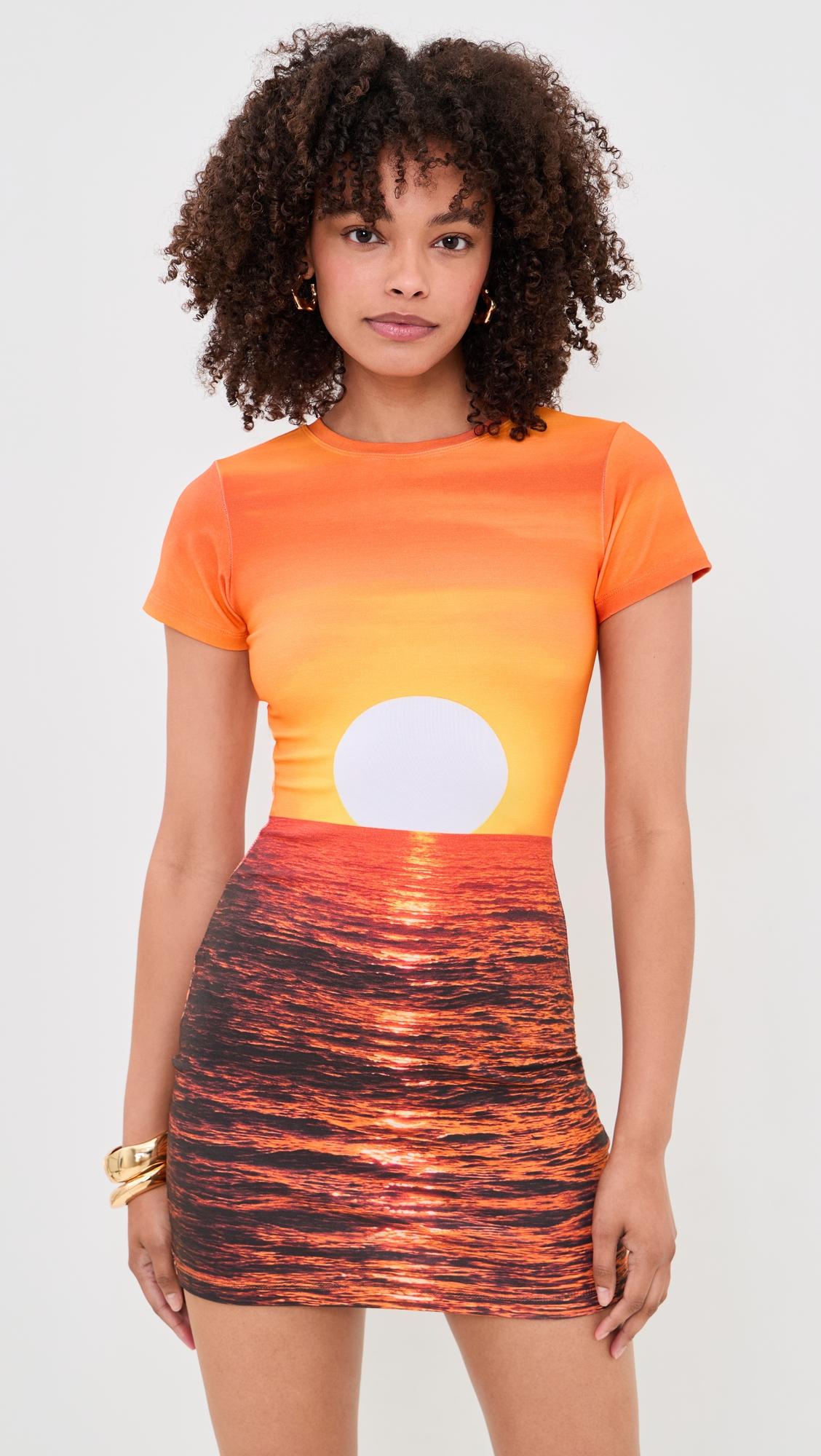 sunset t shirt dress