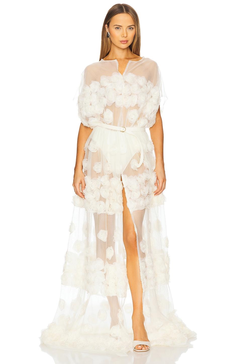 super os sleeveless bf flared gown