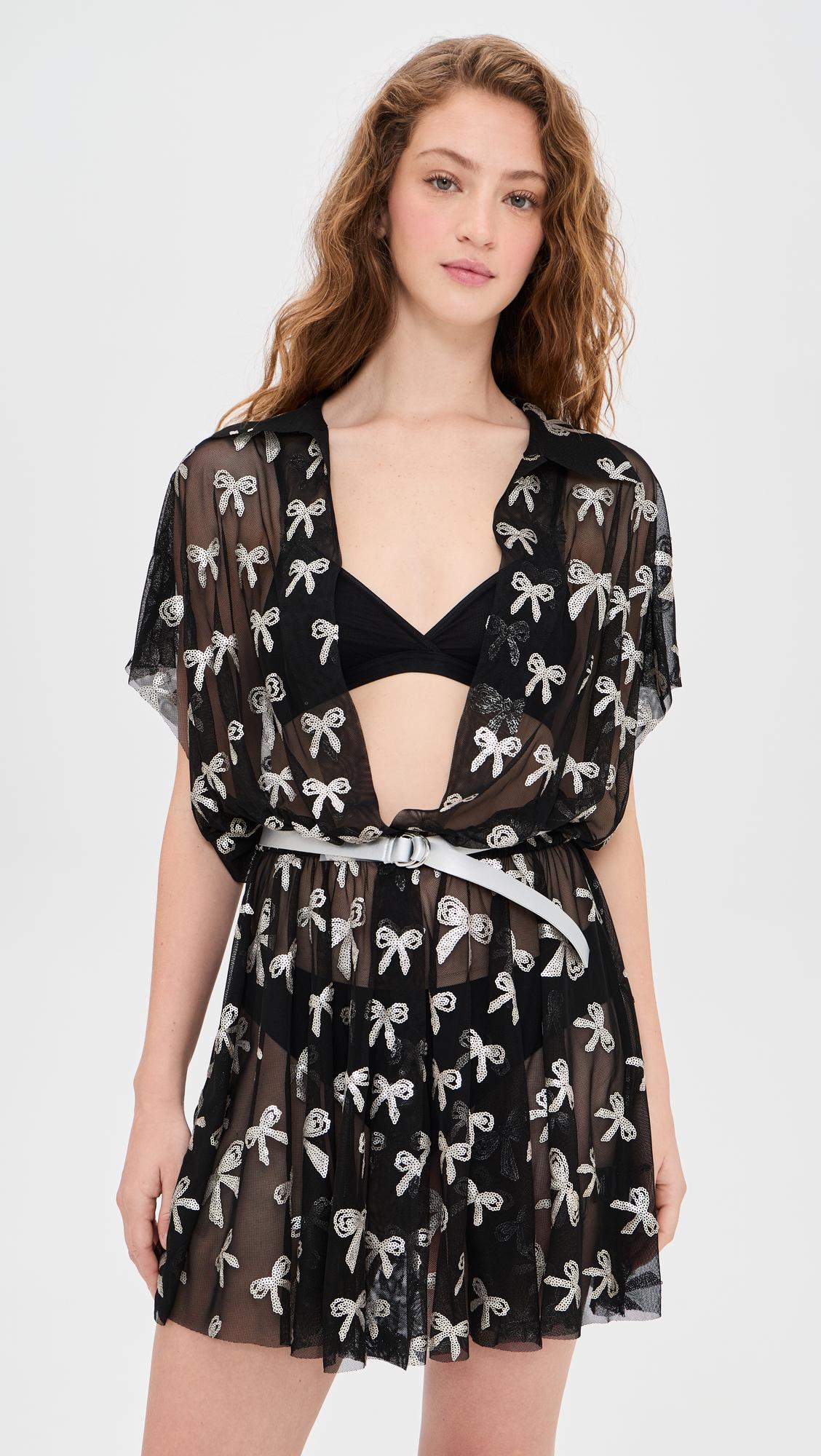 super oversized boyfriend mini dress