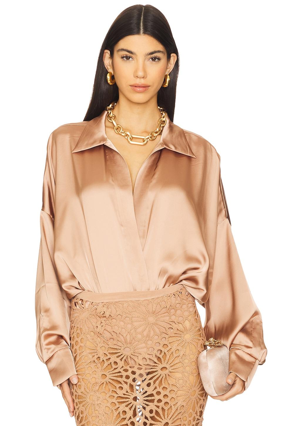 super oversized boyfriend neck shirt bodysuit