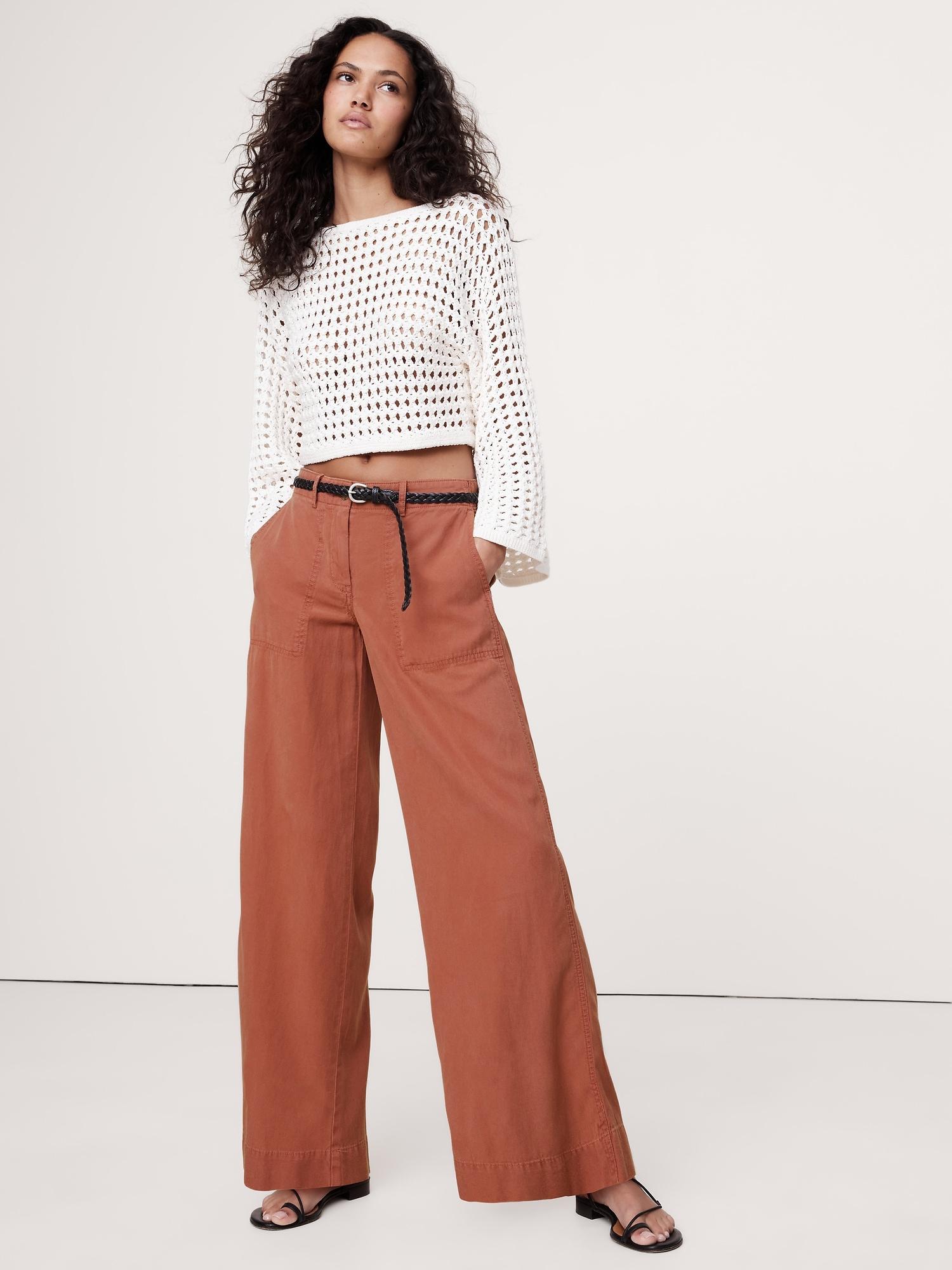 super-soft soma mid-rise wide-leg pant