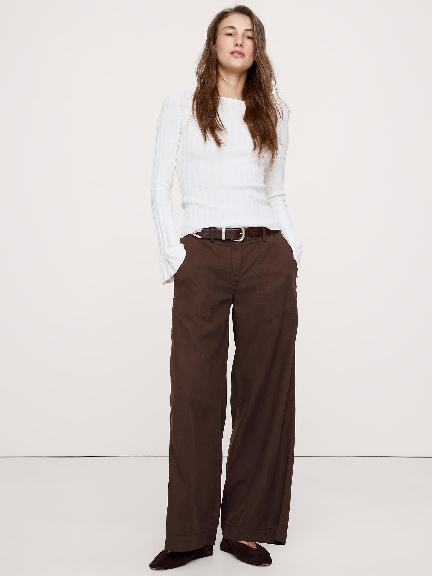 super-soft soma mid-rise wide-leg pant