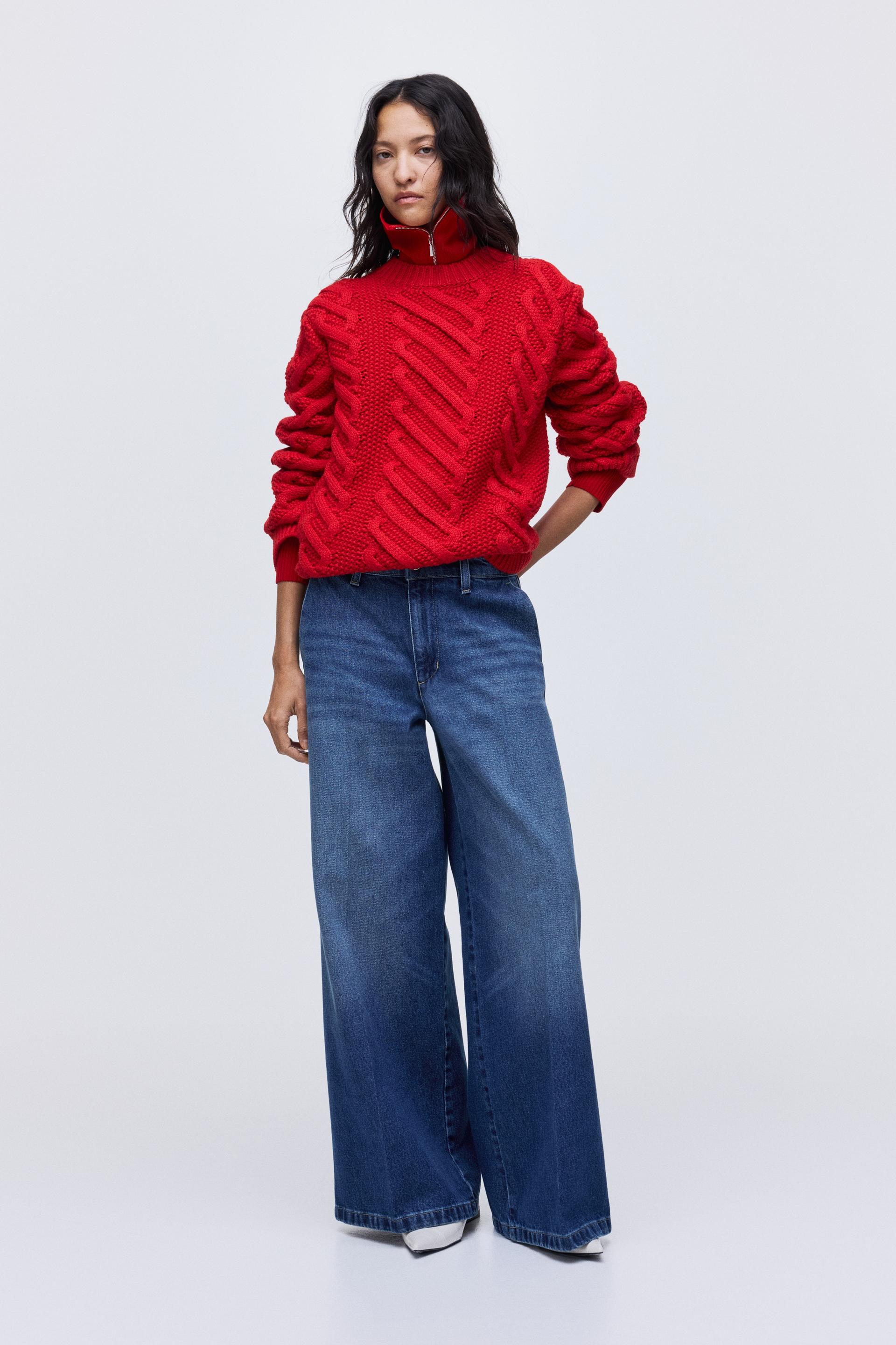 super wide high jeans