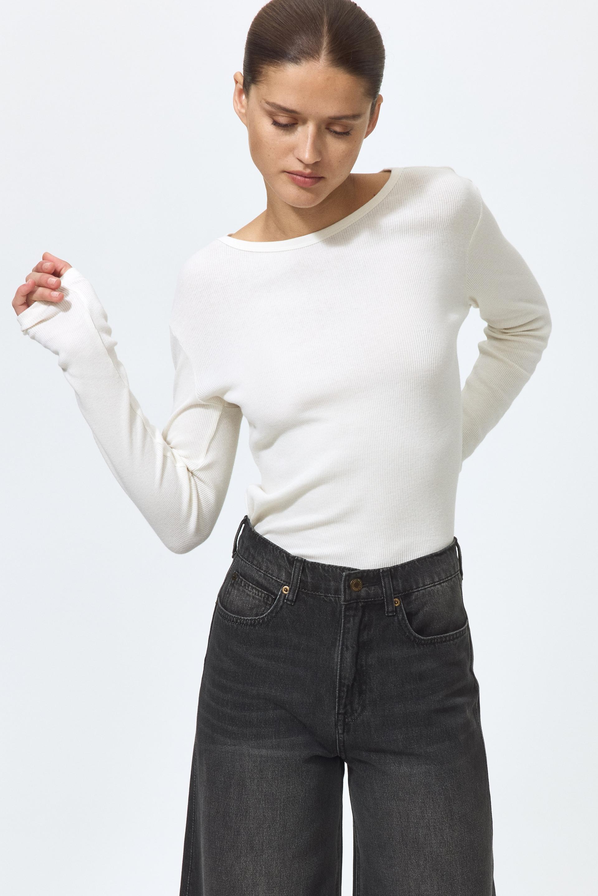 super wide high waist jeans