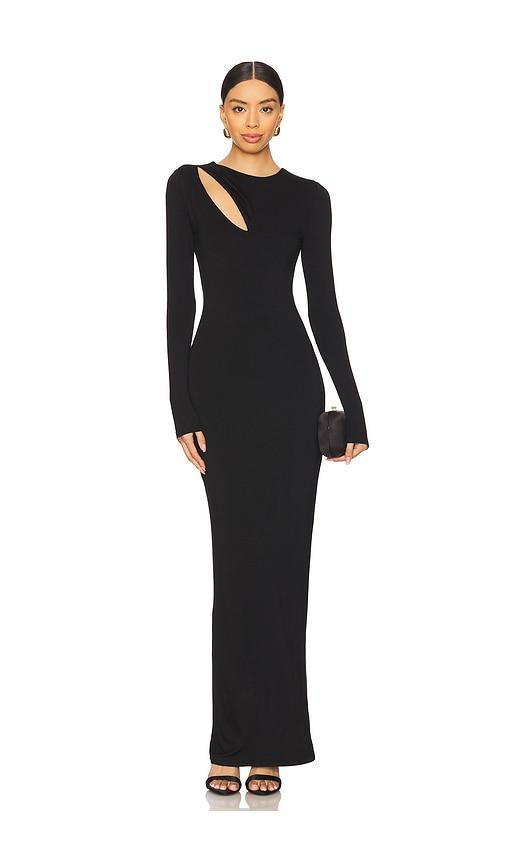 superdown adelina maxi dress in black.