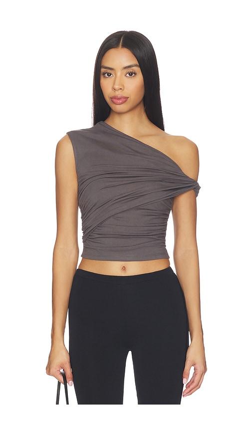 superdown alessia top in grey.