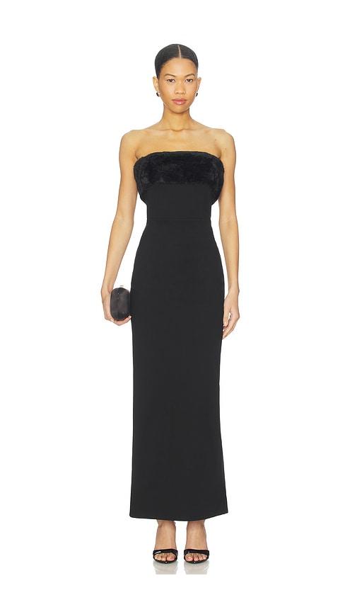 superdown audrey maxi dress in black.