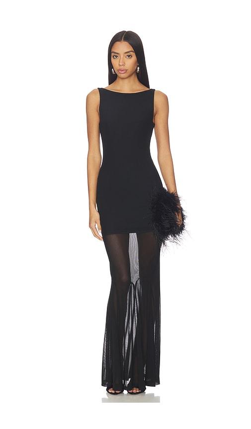superdown auli maxi dress in black.