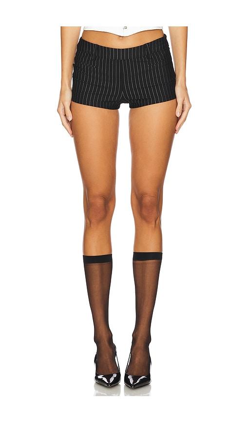 superdown baya micro mini short in black.