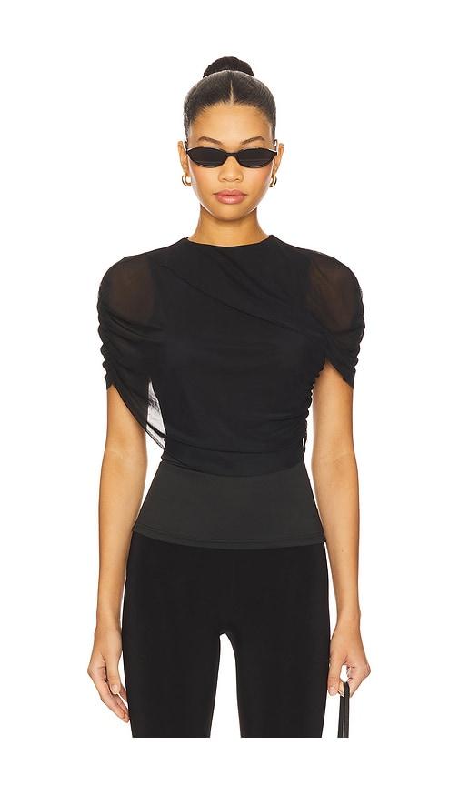 superdown bethany top in black.