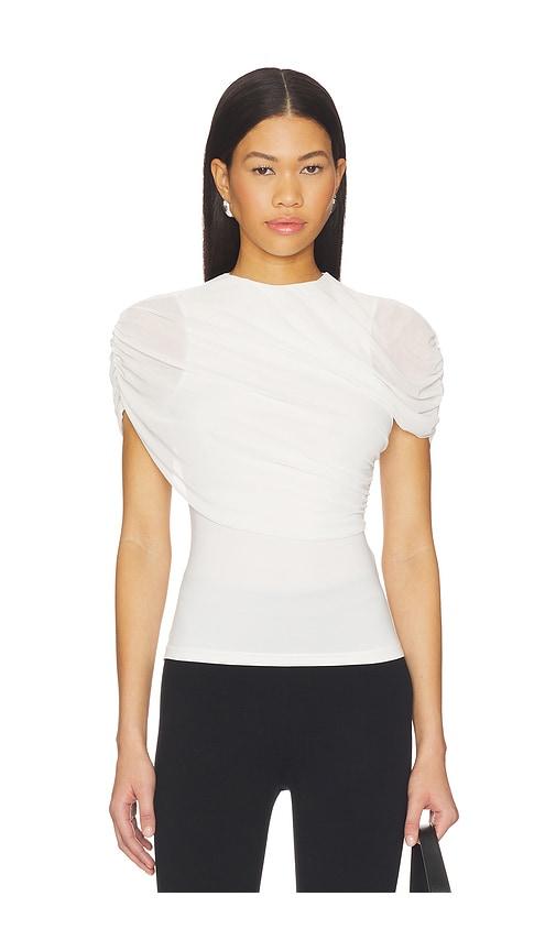 superdown bethany top in ivory.