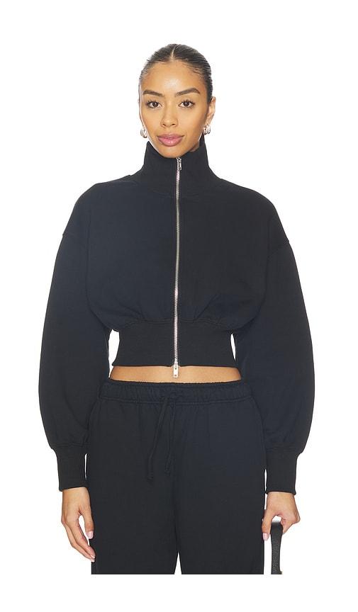 superdown branka zip up jacket in black.