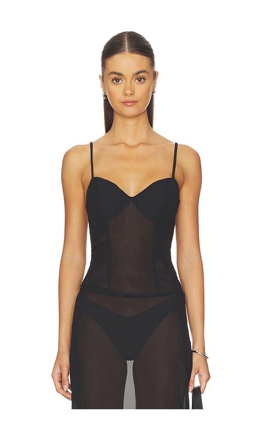 superdown brantley top in black.